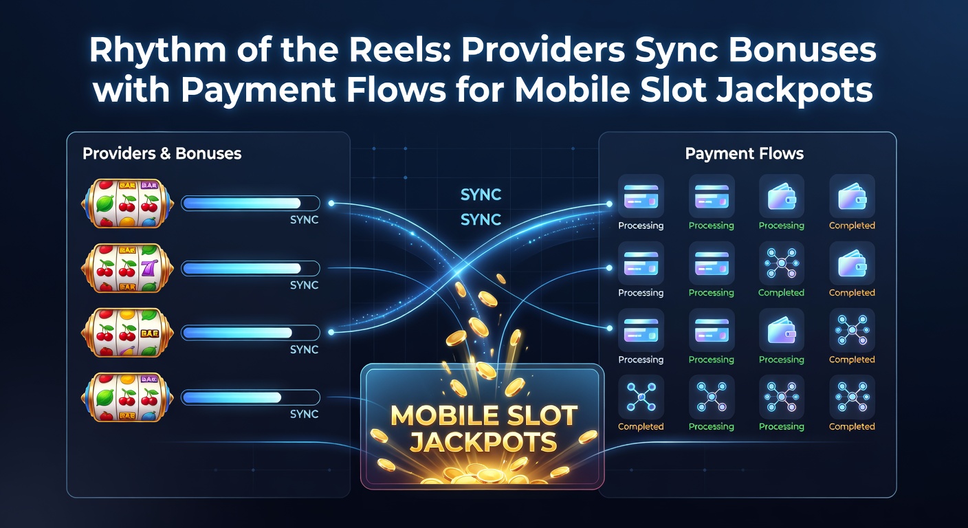 Dynamic visualization of payment streams merging with slot bonus wheels on a mobile screen, jackpot exploding in synchronized bursts